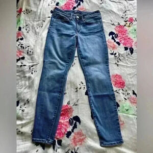 Gap Denim Curvy Leggings Mid‎ Rise Jeans Medium Indigo Women's Size 28R